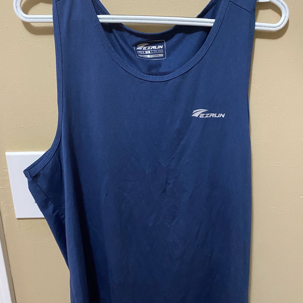 Men's Blue Athletic Tank Top